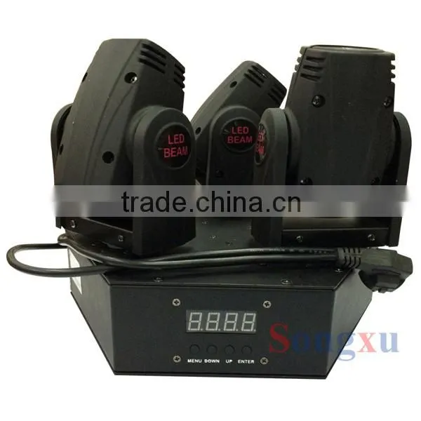 3 heads 3X10W led moving head used stage lighting for sale