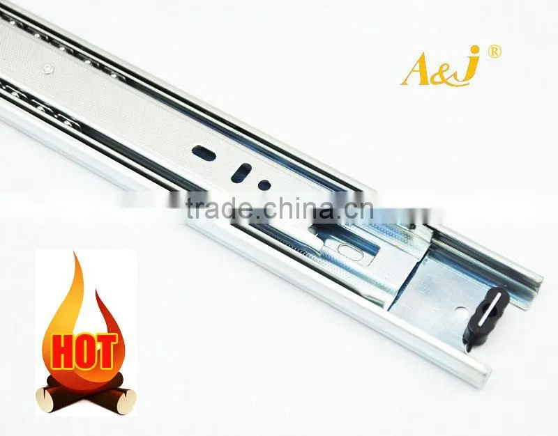 Kitchen cabinets hardware 3 Fold Full Extension Ball Bearing Telescopic Channel Drawer Slide (8"-24")