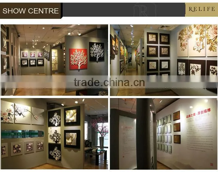 Hot sale 3d relief painting with painting and art gallery