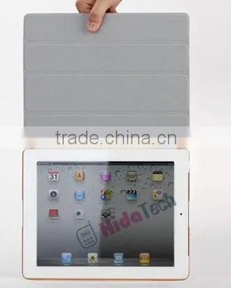 smart cover for apple ipad 3 ipad3 case,Leather Case with stand,back cover case