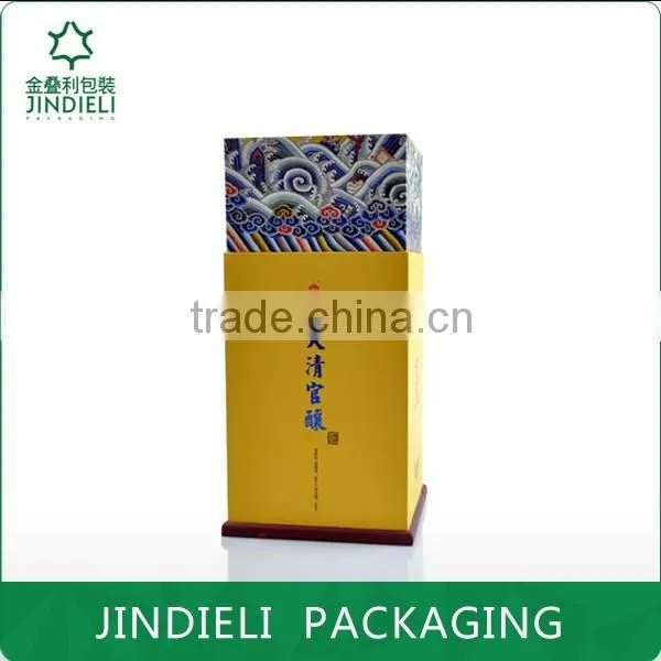 decoration wooden white spirit packaging box