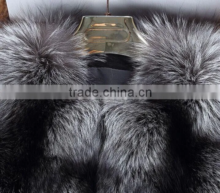 Fluffy and smooth 100% real fox fur vest