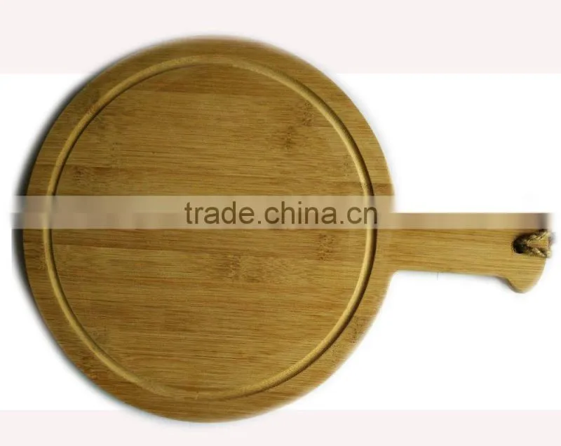 round bamboo serving plate