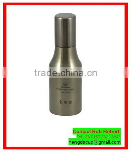 Super quality beautiful massage oil stainless steel bottle