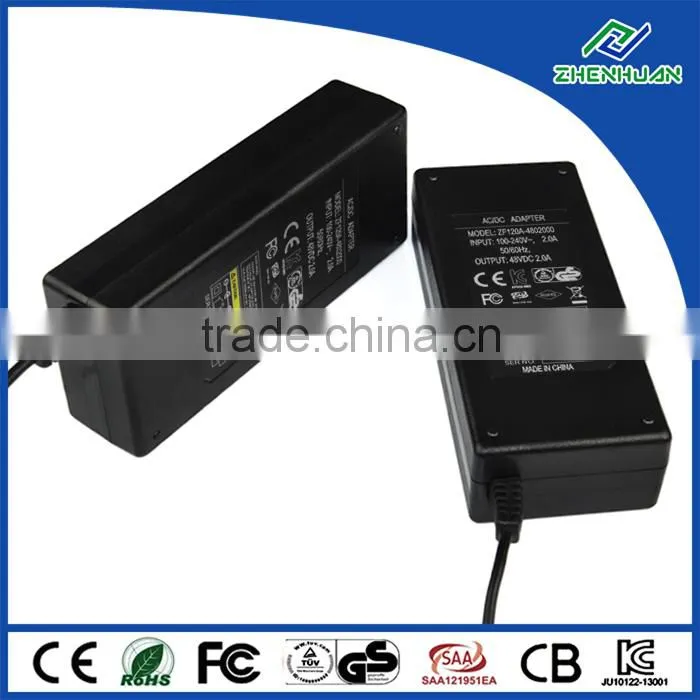 RoHS AC adapter 48V 2A AC DC adapter 48VDC power supply