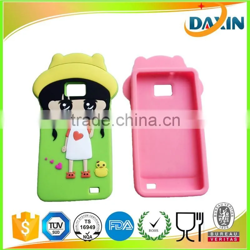 Dongguan Cartoon Silicone cell phone case manufacturers, Custom Cute 3d Silicone Phone case