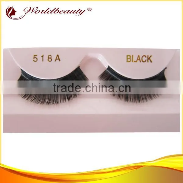 wholesale price hand made synthetic hair false strip eyelash