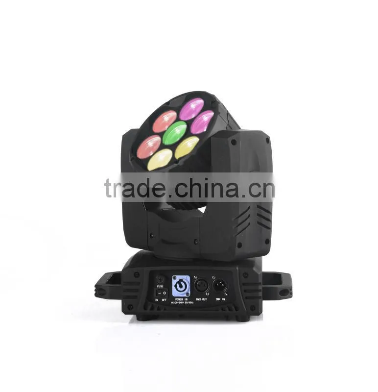 7*32W RGBW quad color Led Moving Head Light DJ Stage Lighting Led Moving Head Light