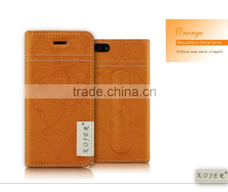 PU leather Phone Case with Card Slots inside for iPhone 5/5s