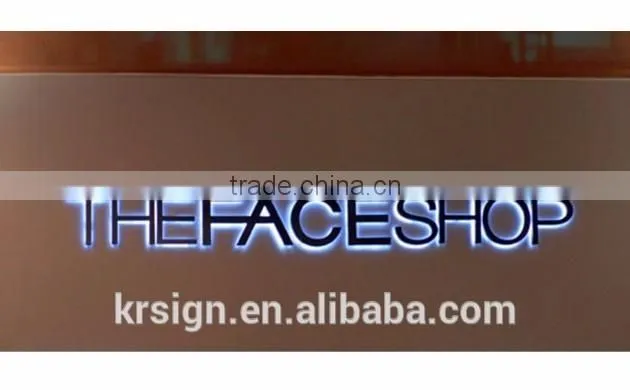 stainless steel backlit letter sign , acrylic LED sign , mirror polished customized waterproof 3D