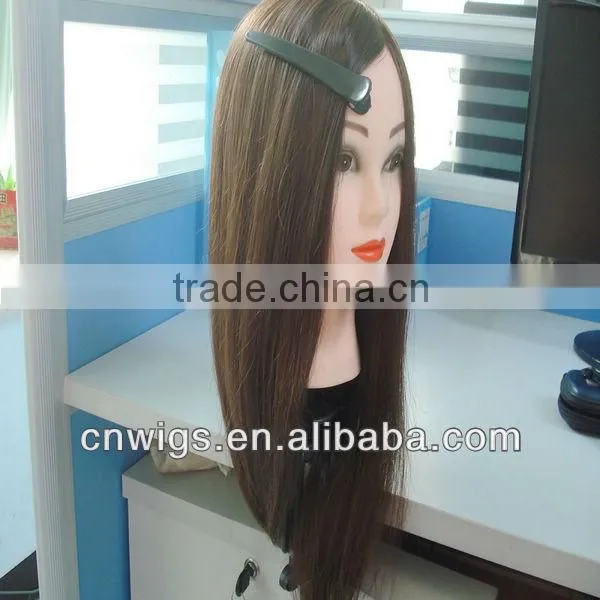Premium Quality human hair training head/hairdressing training heads