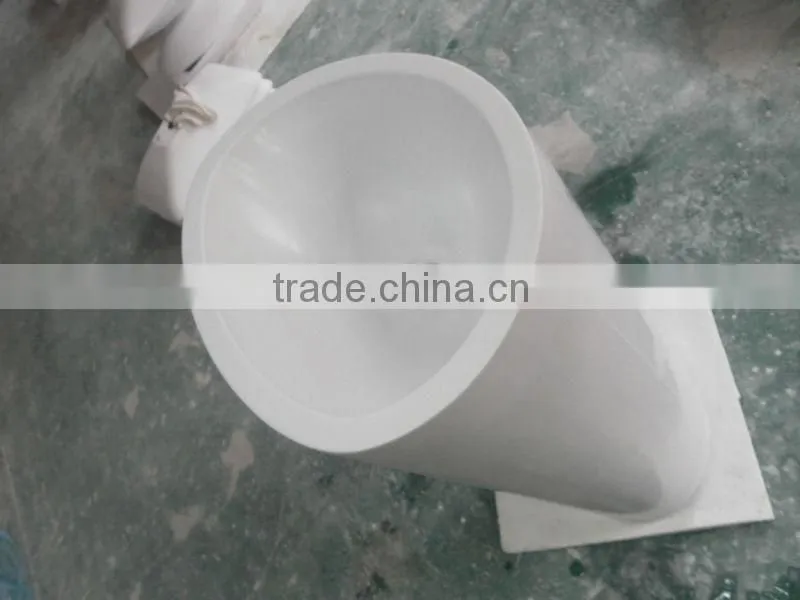 artificial stone bathroom pedestal sink