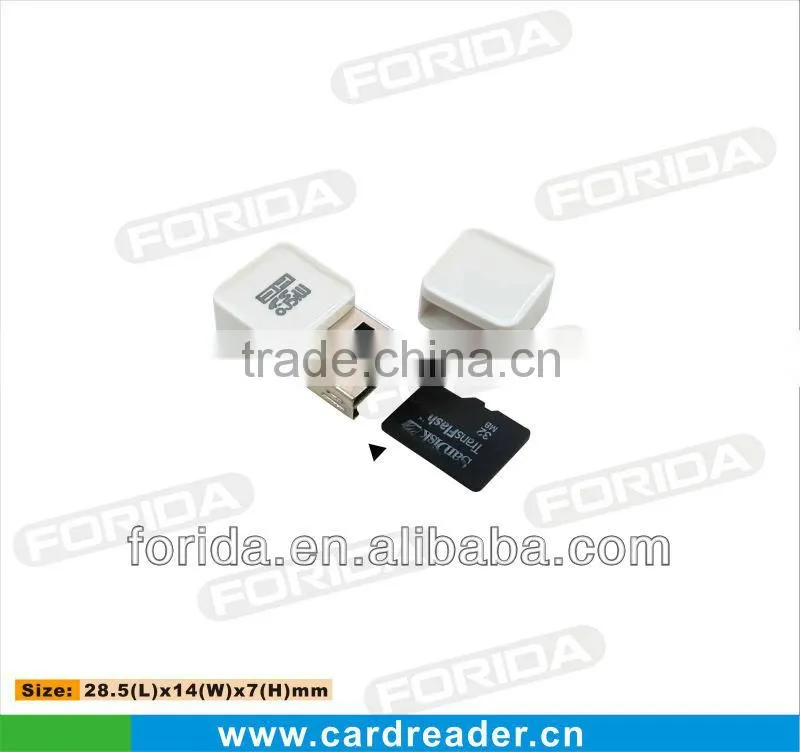 Mini USB 2.0 single TF card reader ,usb 2.0 card reader