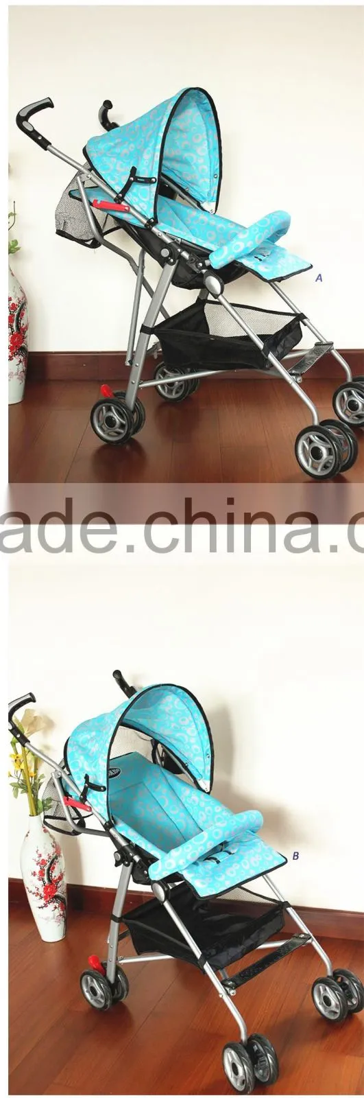 European standard style Deluxe Baby Stroller /baby jogger stroller /folded Aluminum tube stroller