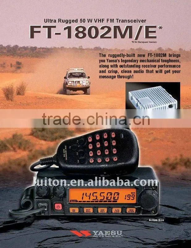 Vehicle radio FT-1802 50W vhf radio intercom in cars