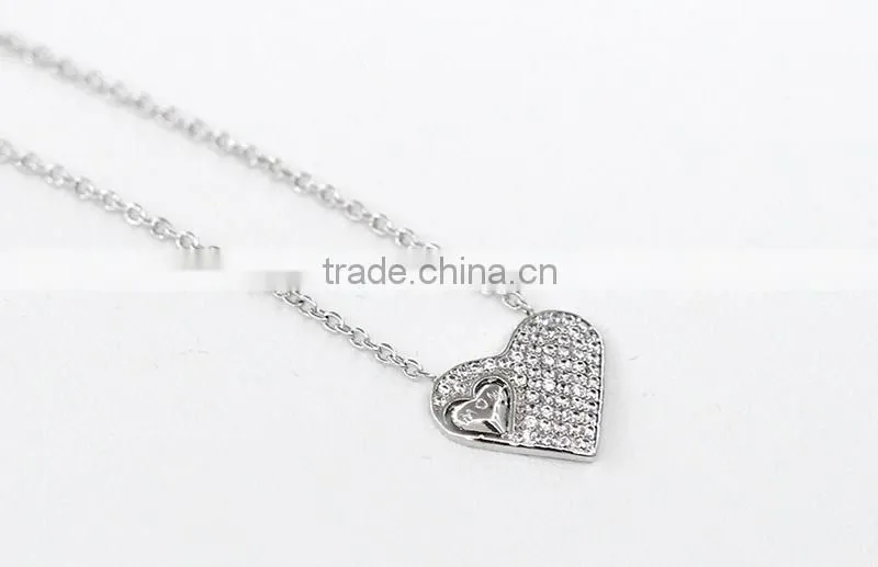 2016 fashion jewlery necklace designs silver plated pendant