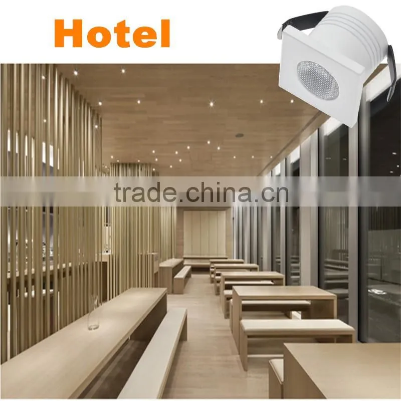 Popular 30mm cutout 3w/5w mini cob led light downlight