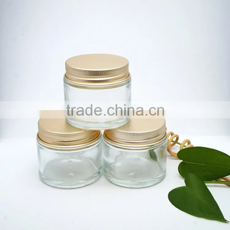 70g Cream Jar Glass Jar with gold cap candy jar (price without sticker) Horse oil bottle