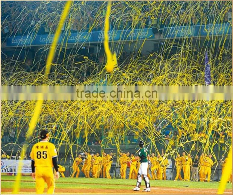Event long throw tissue confetti frisbee streamers for promotion