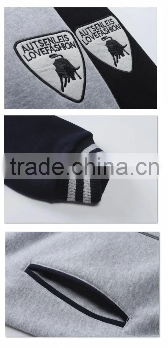 Men's snaps fleece hoodies jacket