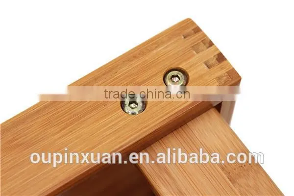 Portable shoe rack, Multi-Function bamboo 3-tiers storage rack