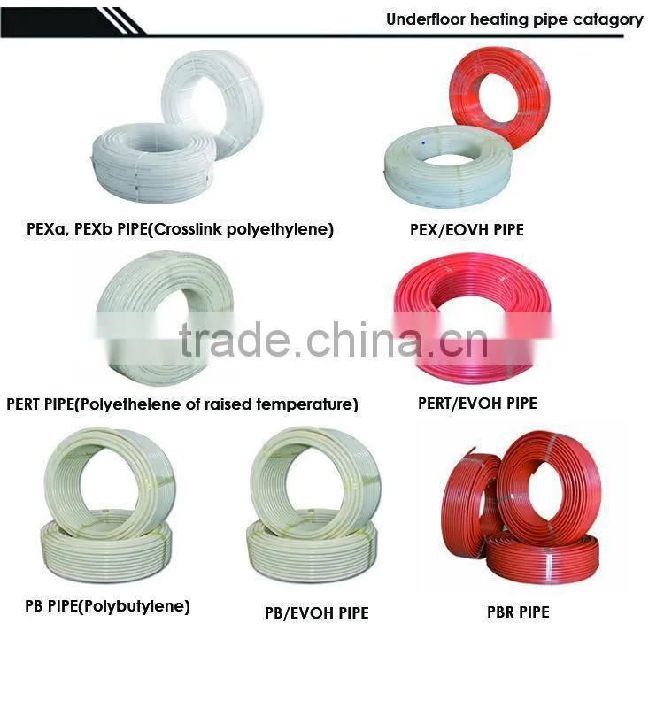 2014 hot sale Water Floor Heating PERT Pipe