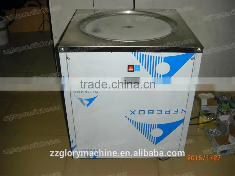 CE ROHS single pan stainless steel rolled fried ice cream machine for sale