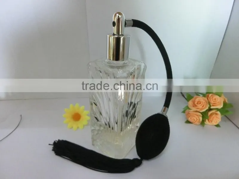 Simple Glass Perfume Bottle with Atomizer