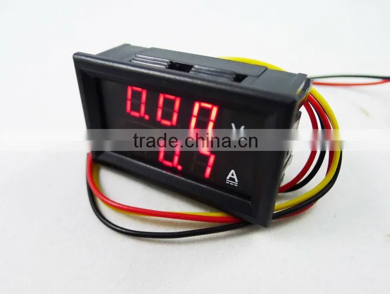 DC100V 100A red color Digital Voltage Current Meter