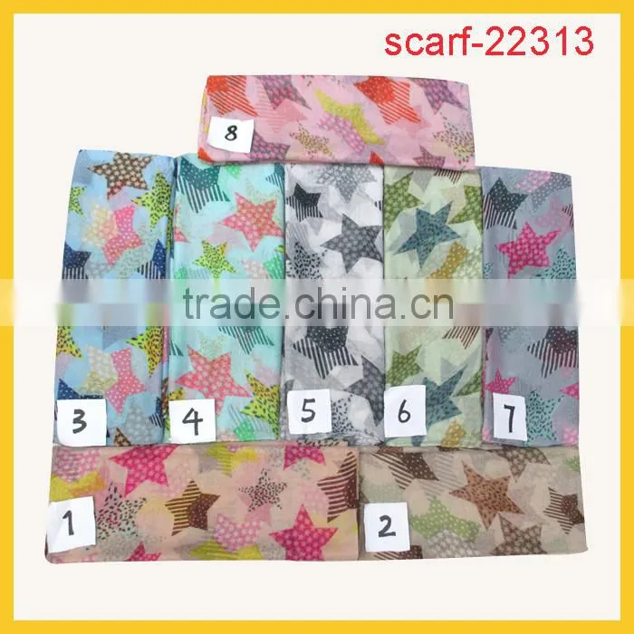 new pattern custom geometric printing scarves