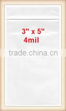 wholesale zlb-20 ZIPLOCK Bags 3x4 Clear Poly BAG RECLOSABLE 100 Baggies 2Mil 3"x4" ZIP LOCK
