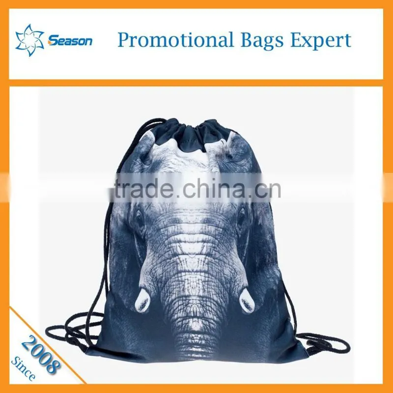 wholesale 3D printed drawstring bags drawstring backpack