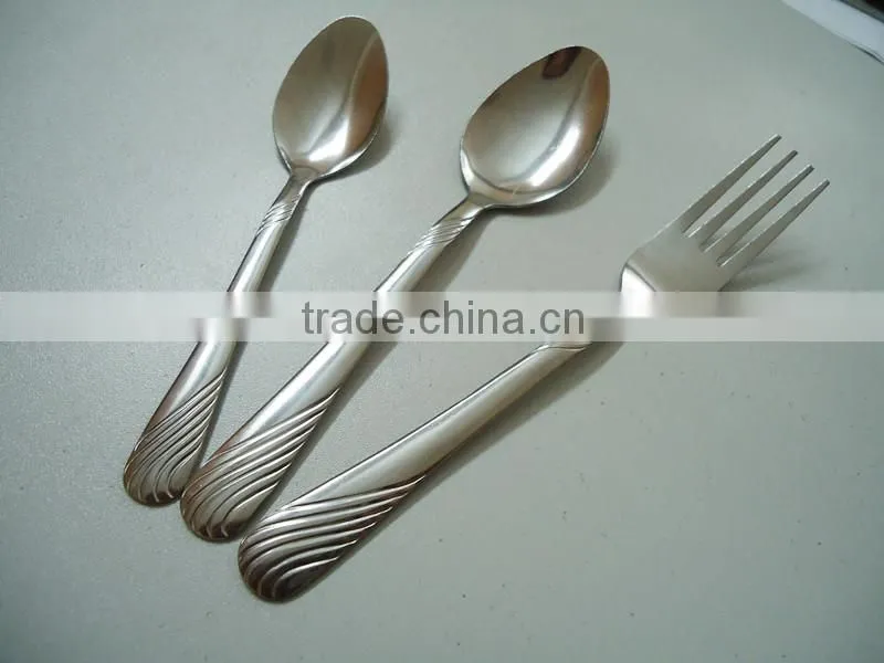Camping Picnic Metal flatware Spoon and Fork