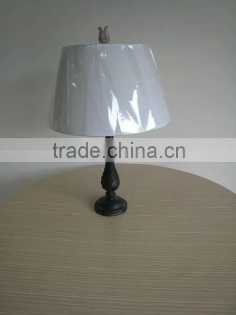 noble factory supplied desk lamp with electrical outlet
