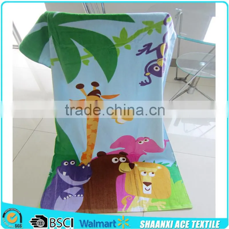 100% cotton China made VELOUR printed Pirate beach towel Pirate design beach towel