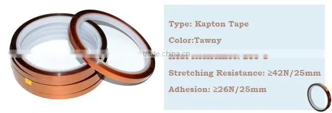 3D Sublimation Kap ton Tape, Heat Resistance Proof Tape for Heat Transfer Print