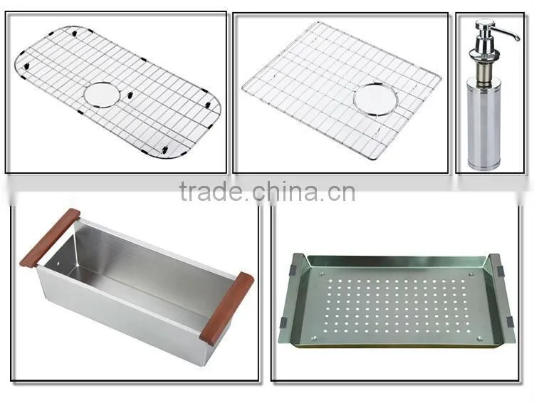 Kitchen equipments for restaurant Stainless steel undermount double handmade kitchen sink
