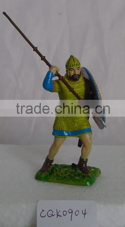 Metal Painting Knight Armor, Colored Soldier Figurines, Painted Warrior