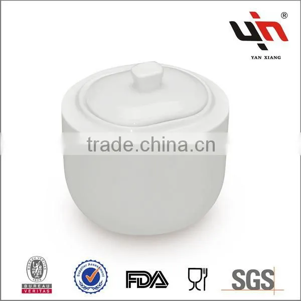 Y2714 Super White Round Sugar Bowl