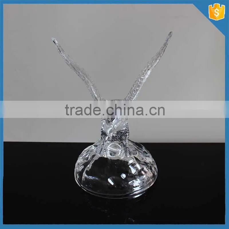 Eagle animal design crystal glass ornaments