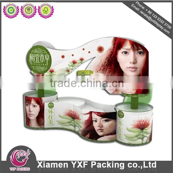 promotion design display rack designing skincare paper racks / display shelves / PDQ