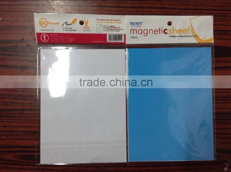 pp colorful magnet sheet/magnetic label /magnetic tag , can be write on and wipe off