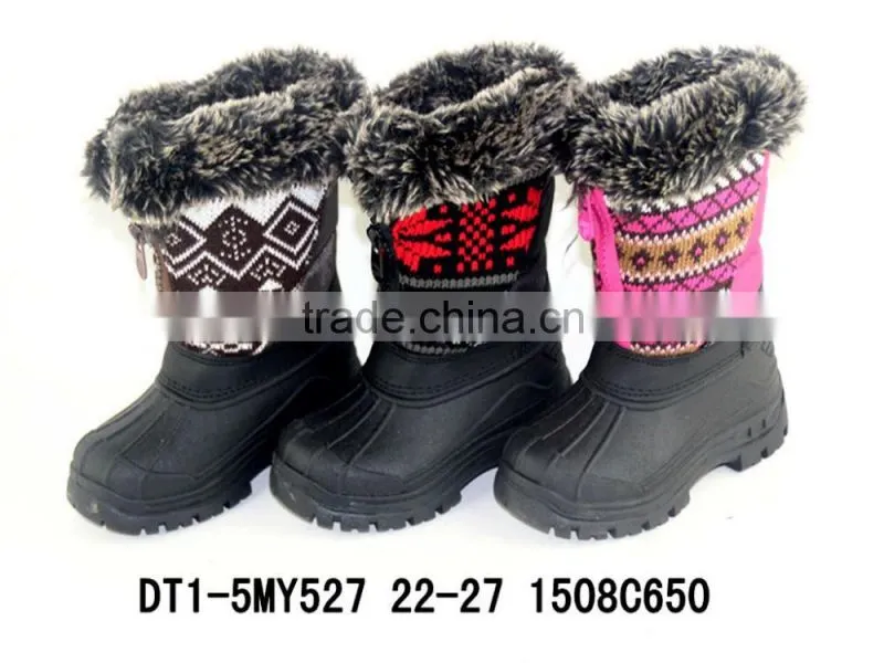 New design Kids warm TPR snow boots