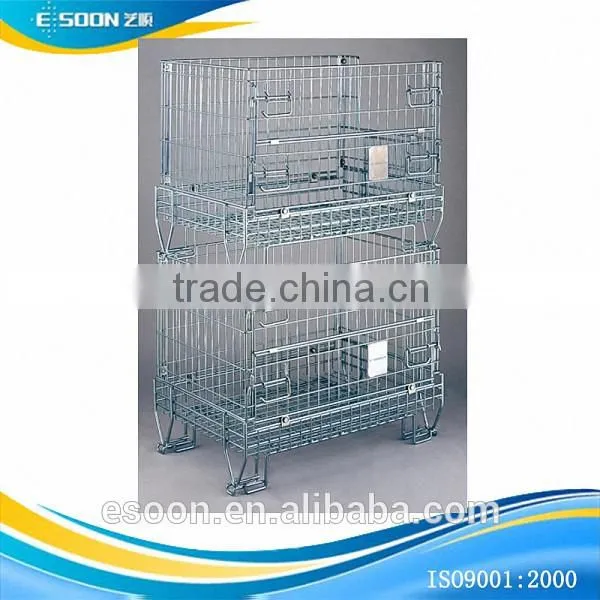Foldable Steel Euro Cages Pallet Space Save cage