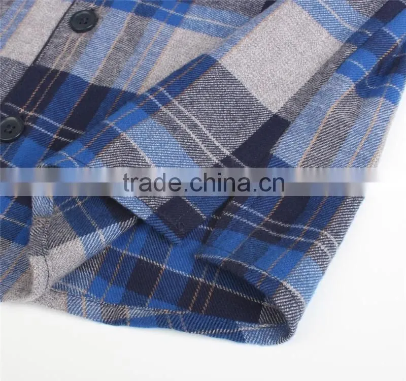 fine yarn dye plaid kids cotton pajama set