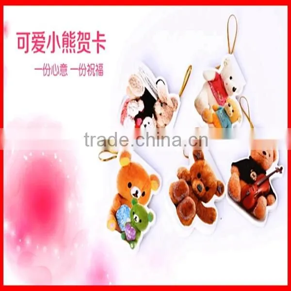 Hot Sale CMYK Printing Paper Colorful Greeting Cards With Rope
