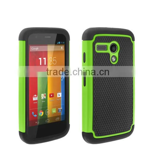 Cell phone hybrid shockproof hard case for moto g