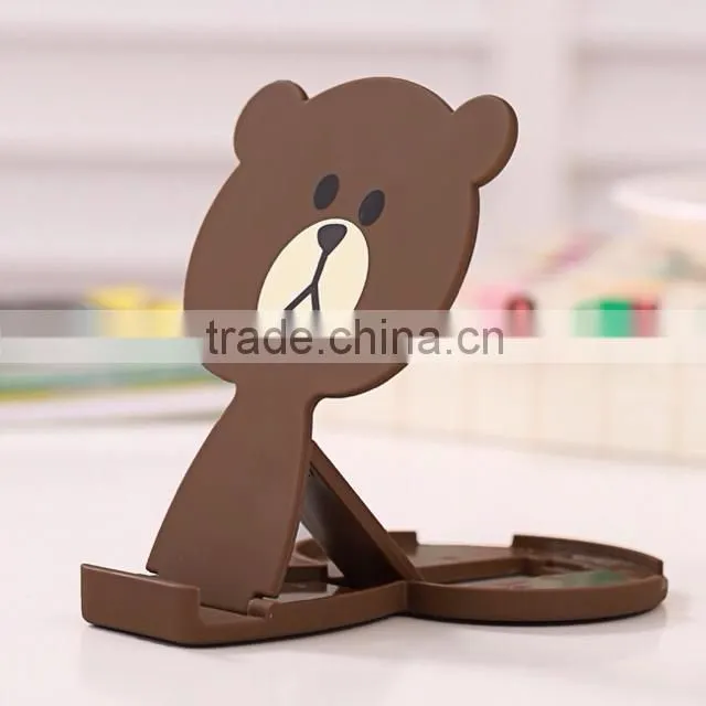 Cartoon mirror plastic cell phone display stand