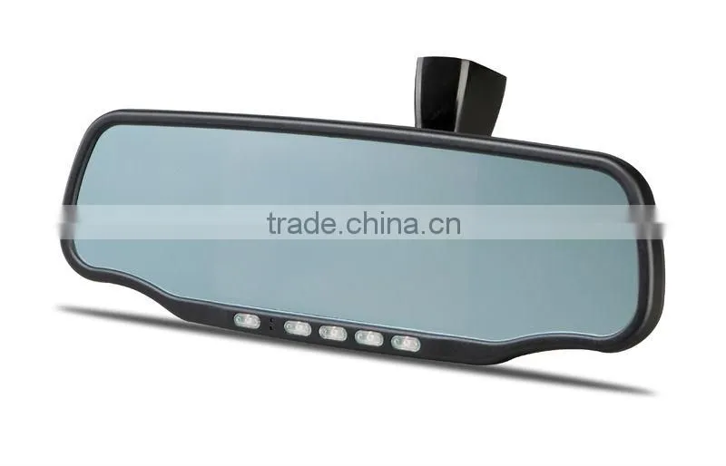 2013!Full-Armed rear-view mirror GPS, 5inch capacitive screen, GPS+DVR+AVIN+Bluetooth(V50)