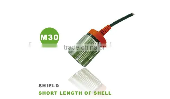 Big Cylindrical, 12~24VDC M30 Proximity Sensor, Position Sensor, NPN/PNP Offered, Can do 5v DC working Voltage.